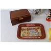 Image 3 : (2) Coca-Cola Glasses - Wooden Trinket Box - Bugs Bunny Cup - Mickey & Minnie Star Container - (2) M