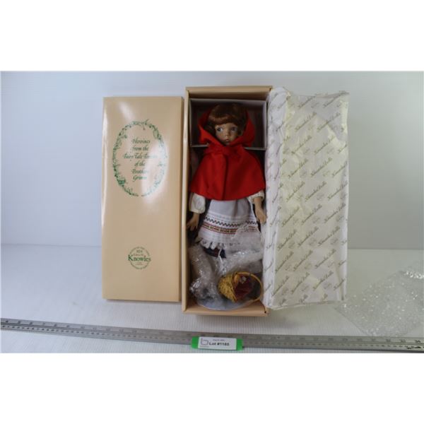 Red Riding Hood Porcelain Doll From The Fairy Tale Forest of The Brothers Grim