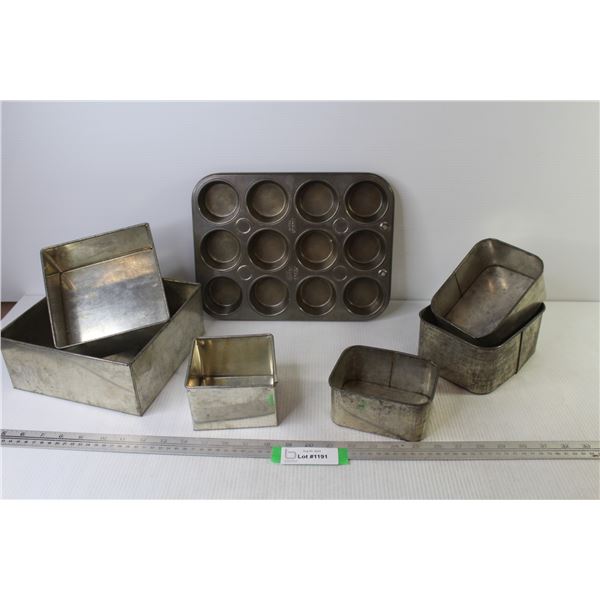 Vintage Baking Pans 1920's - Muffin Baking Pan