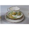 Image 2 : Royal Albert Teacup w/Saucers & Plate - (2) Royal Albert Tea Cups