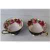 Image 5 : Royal Albert Teacup w/Saucers & Plate - (2) Royal Albert Tea Cups