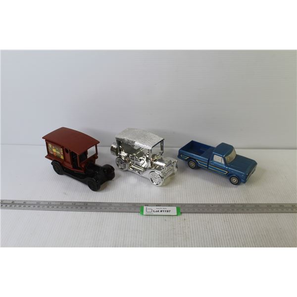 (3) Vintage Avon Cars