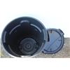 Image 4 : **80L Plastic Garbage Can w/Snap-on Lid (unused)