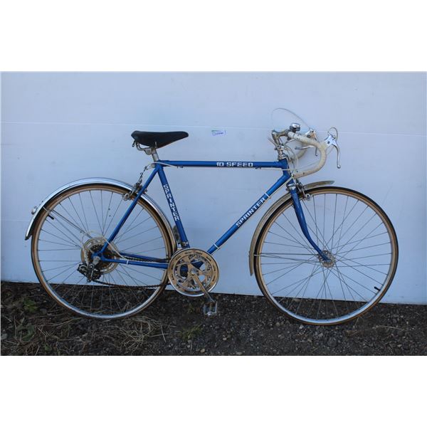 **Vintage Sprinter 10 Speed Bicycle (seat comes off)