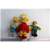 Image 1 : (3) The Simpsons Plush Toys - Bart, Lisa and Ned Flanders