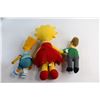 Image 4 : (3) The Simpsons Plush Toys - Bart, Lisa and Ned Flanders