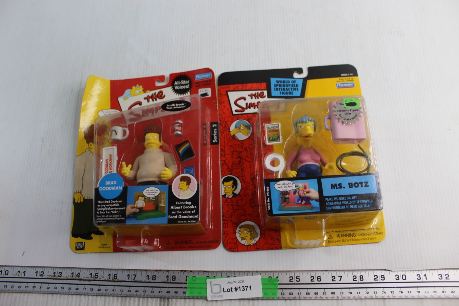 Botz Simpson (2) The Simpsons Brad Goodman and Ms. Botz Figures - Bodnarus Auctioneering