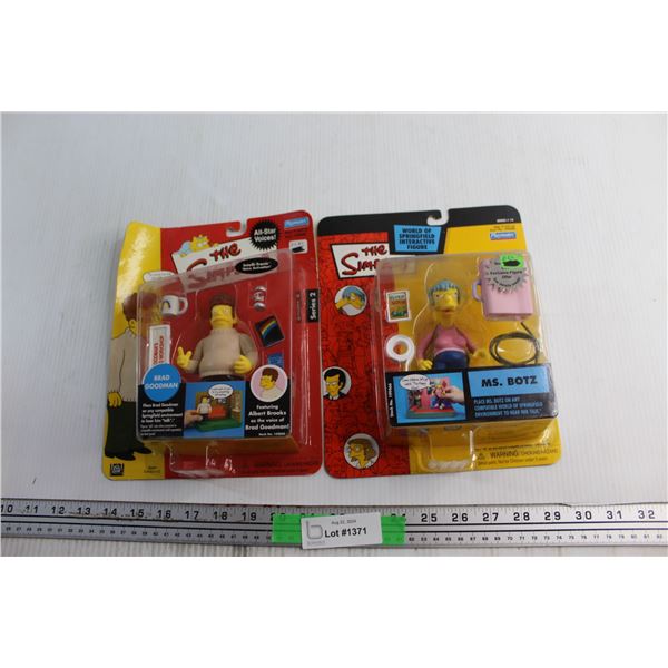 (2) The Simpsons Brad Goodman and Ms. Botz Figures