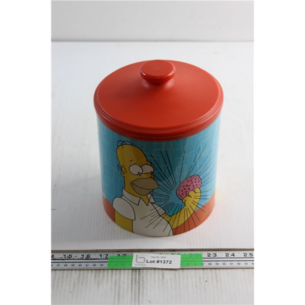 The Simpsons Tin Cookie Jar