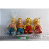 Image 1 : (4) The Simpsons Plush Toys - Barts and Lisas