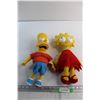 Image 1 : (2) The Simpsons Plush Toys - Lisa and Bart