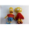 Image 2 : (2) The Simpsons Plush Toys - Lisa and Bart