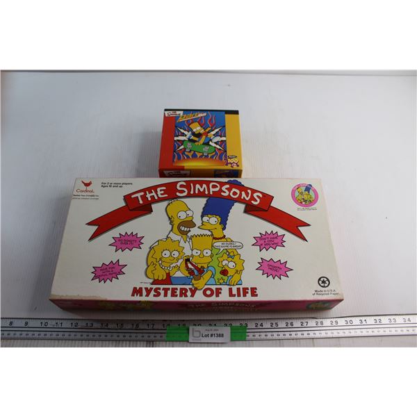 The Simpsons Mystery of Life Game and Barts Puzzle