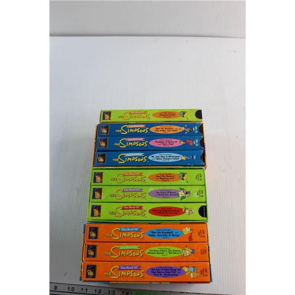 (10) Assorted The Best of The Simpsons Cassettes