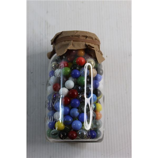 Jar with Lots of Assorted Marbles