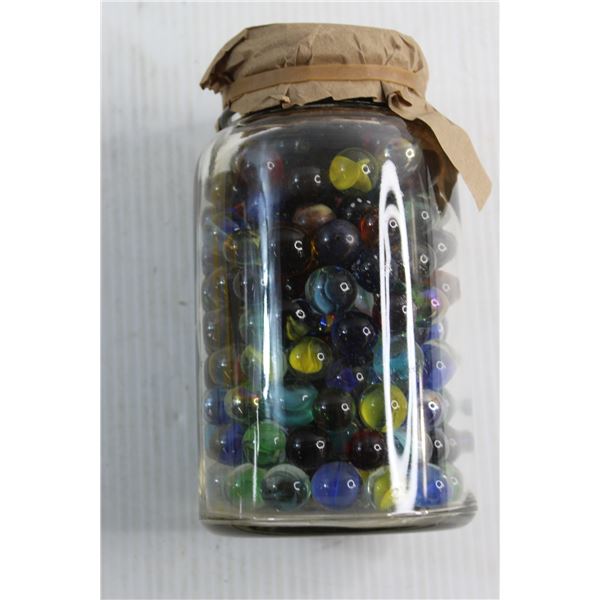 Jar with Lots of Assorted Marbles