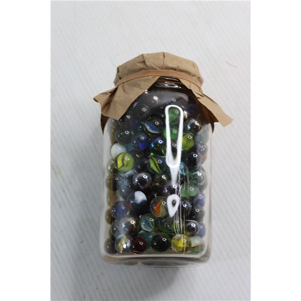 Jar with Lots of Assorted Marbles