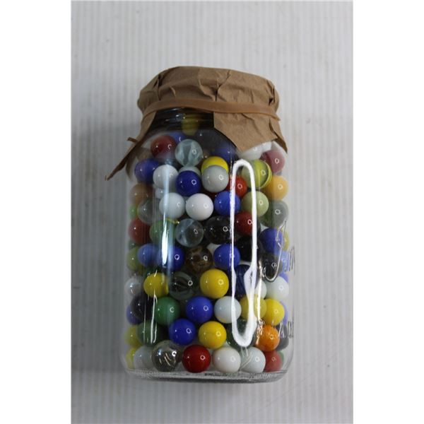 Jar with Lots of Assorted Marbles