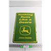 Image 1 : John Deere ''Nothing Runs Like a Deere" Sign 18'' x 12 ''