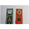 Image 2 : (2) Sinclair and Firechief Signs 16'' x 4''