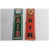 Image 3 : (2) Sinclair and Firechief Signs 16'' x 4''