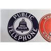 Image 3 : (2) White Eagle and Bell System Signs 12''