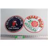 Image 1 : (2) Atlantic Motor Oil and Texas Rose Signs 12''