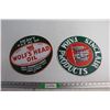 Image 1 : (2) Wolf's Head Oil and Sinclair Signs 12''