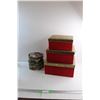 Image 1 : (5) Storage Boxes 16'' x 8''