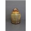 Image 1 : Amber Glass Cookie Jar