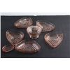 Image 4 : Pink Depression Glass Serving Set and Ashtray