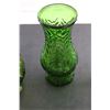 Image 3 : (3) Green Glass Vases