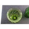 Image 5 : (3) Green Glass Vases