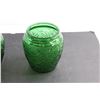 Image 2 : (2) Green Glass Vases