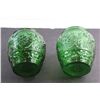 Image 6 : (2) Green Glass Vases
