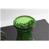Image 5 : (3) Assorted Green Glass Vases