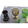 Image 3 : (3) Vases, Divided Dish and Candle Holder