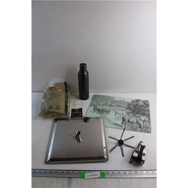 Caseology iPhone 8 Case, Manna Thermos, Shower Head and Assorted Items