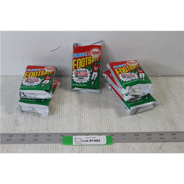 (6) Fleer 91 Football Pro-Visions and All-Pro Limited Edition Cards 53 Cards - Still Sealed