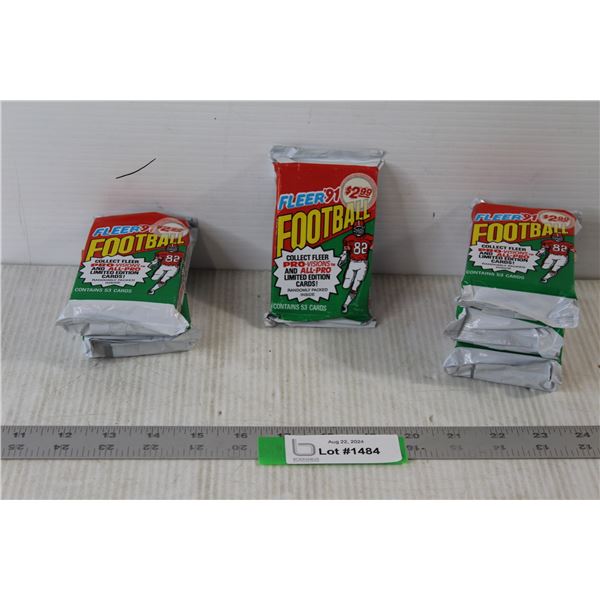 (6) Fleer 91 Football Pro-Visions and All-Pro Limited Edition Cards 53 Cards - Still Sealed