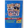 Image 2 : NFL Pro Set The Official NFL Card 1991 Series 1 - Still Sealed NIB