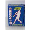 Image 5 : (4) Score 1991 Rookies 40 Glossy Baseball Player Cards 5 Magic Motion Trivia Cards