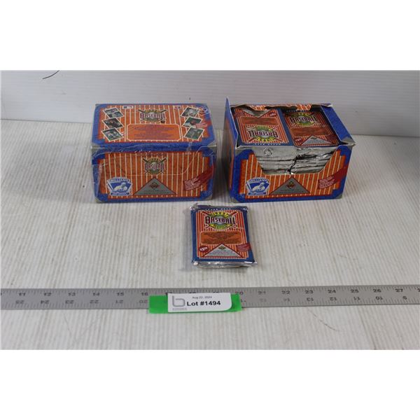 (2) 1992 Baseball Edition Jumbo Pack 23 Cards Per Pack