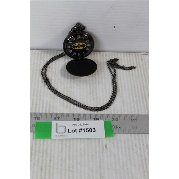 Batman Pocket Watch - Working -Not Authenticated