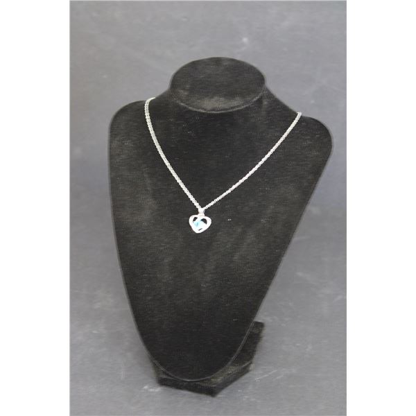 Heart Shaped Gem Necklace - Not Authenticated