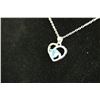 Image 4 : Heart Shaped Gem Necklace - Not Authenticated