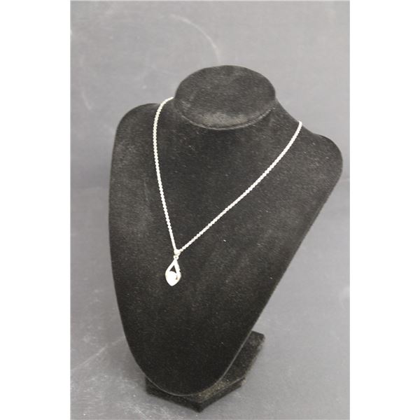 Teardrop Shaped Gem Necklace - Not Authenticated