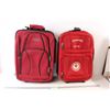 Image 1 : (2) Roots Red Suitcases - One with Olympic Symbol