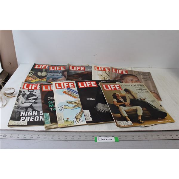 (10) Assorted Life Magazines: Co-ed Dorms, The Popes Unruly Flock, High School Pregnancy