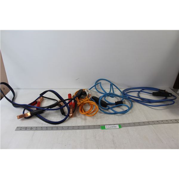 Booster Cables, (3) Extension Cords